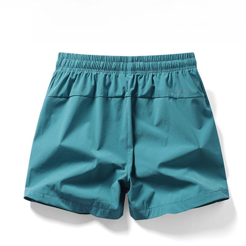 Pantaloni scurți de plajă din mătase de gheață, elastici, cu uscare rapidă, în stil coreean pentru bărbați