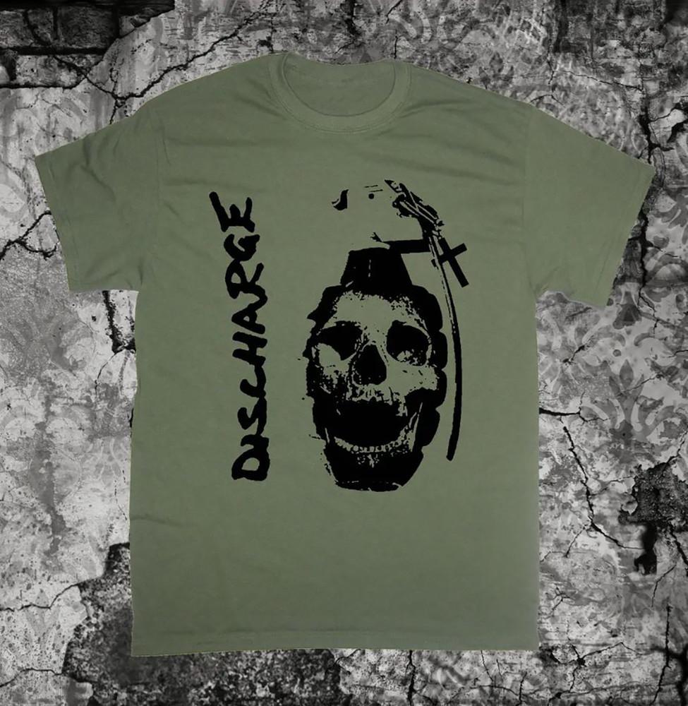 

Discharge Band Concert Tour Unisex Military Green TShirt Short Sleeve PR372 Unisex T-Shirt S