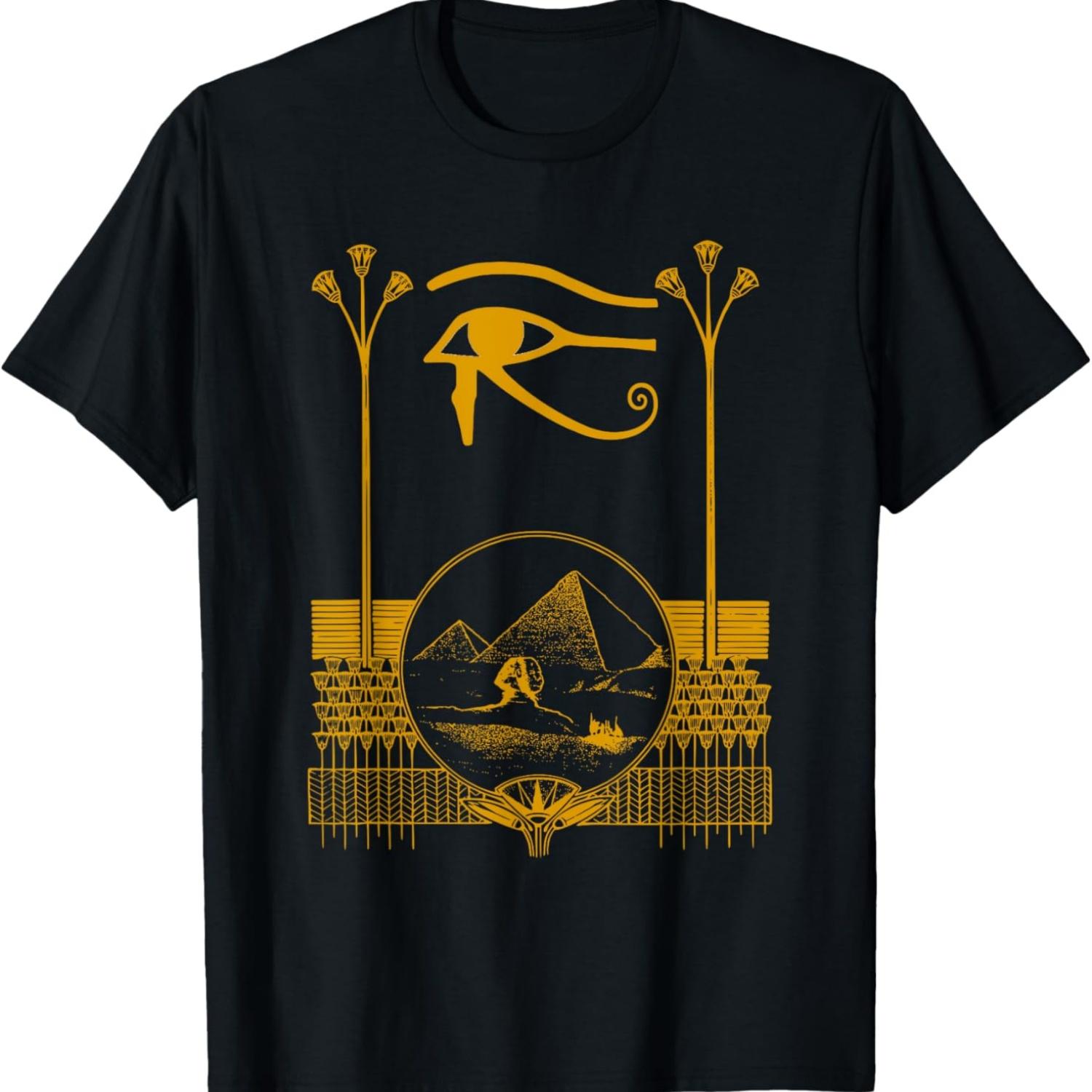 

Ancient Egyptian Eye Of Horus Egypt Art Pyramid T-Shirt XXXXXL чорний