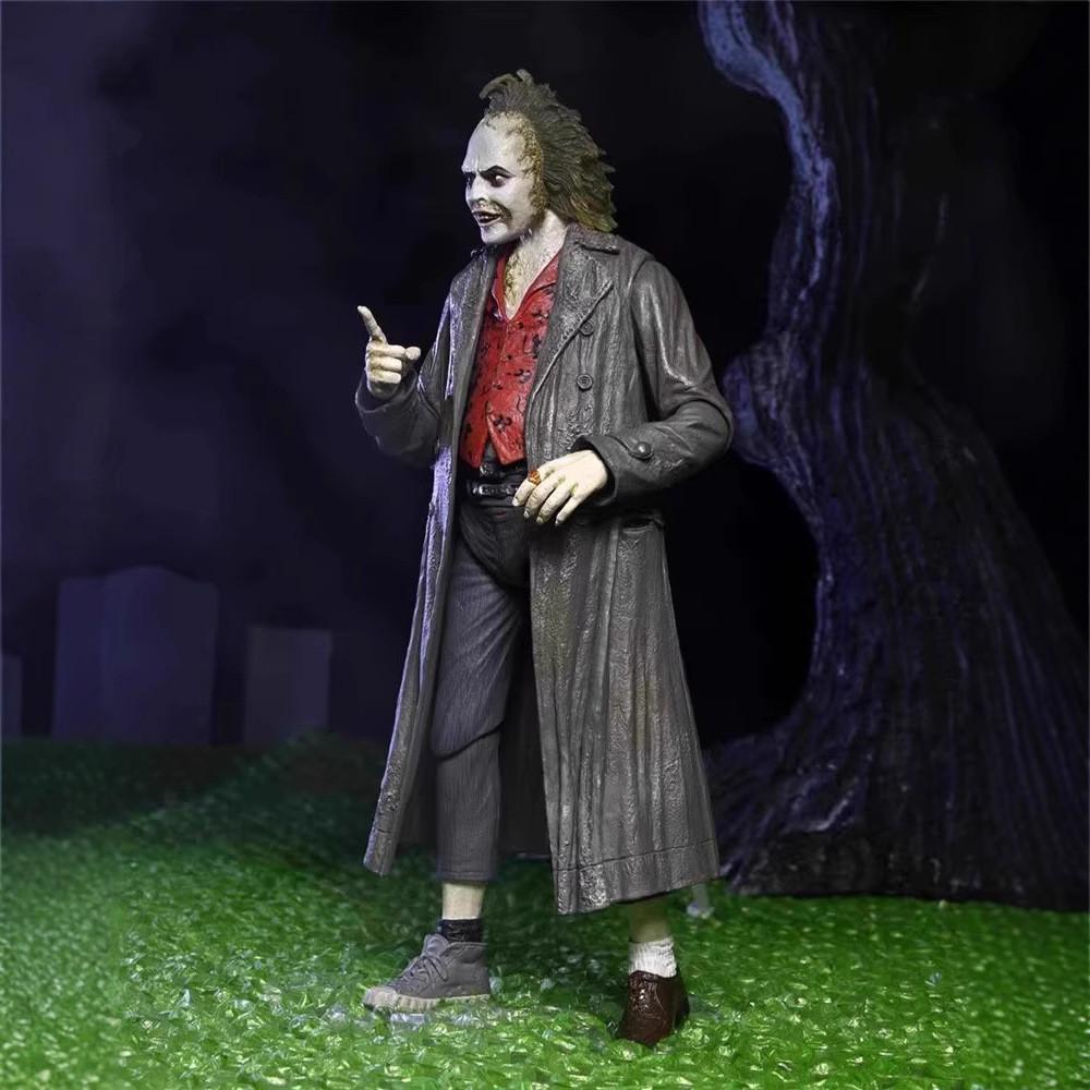 Beetle Juice Themed 7in Action Figures With Articulated Joints For Collectors And Fans