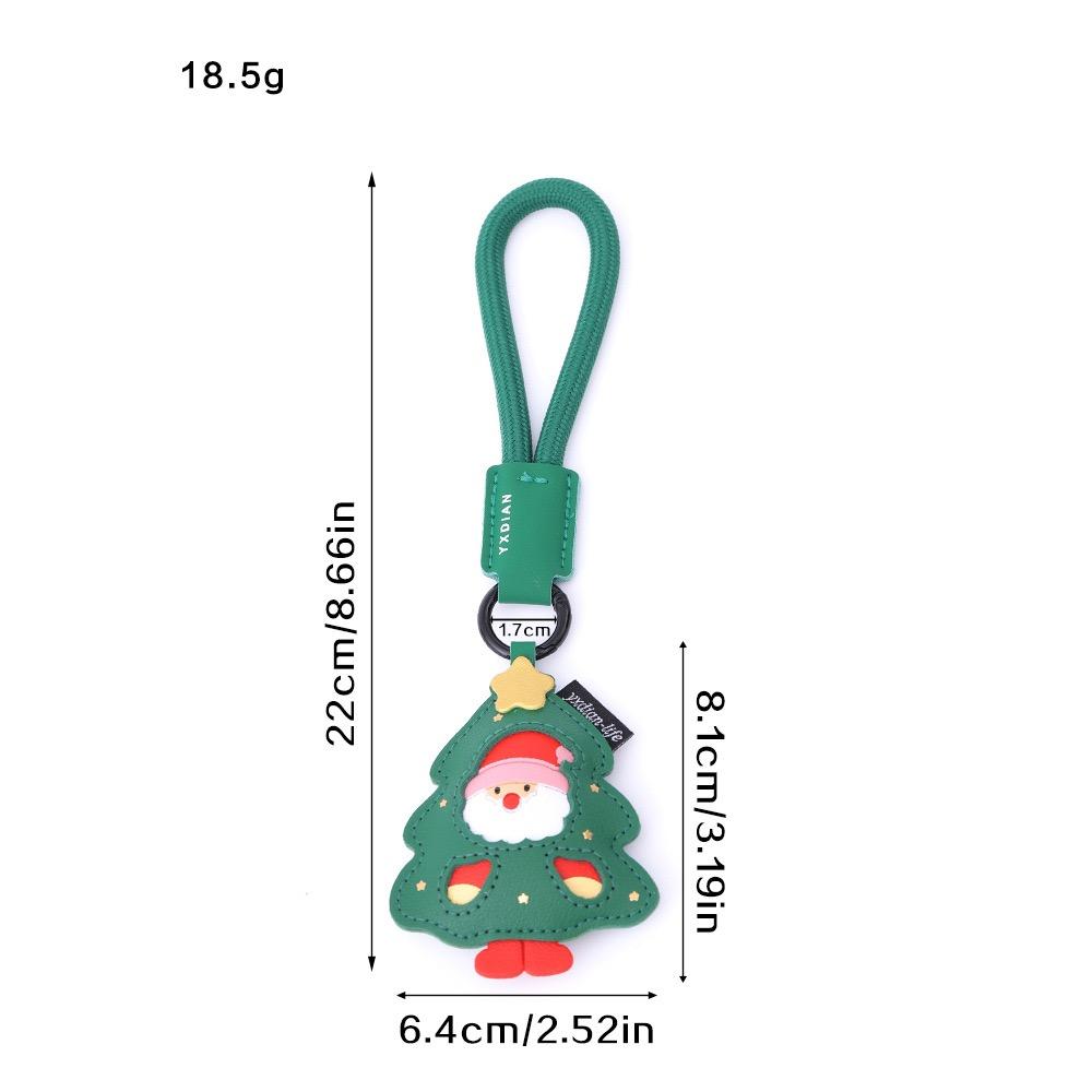 10 Pieces Cute Romantic Santa Claus Christmas Tree Elk Socks Christmas Keychain Christmas Gift for Friends