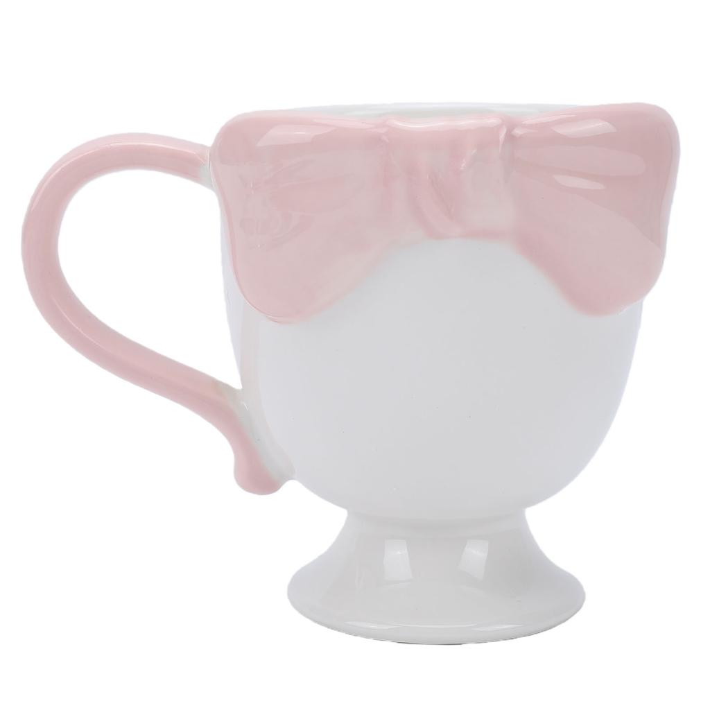 300ml Bow Coffee Mug Cute 3D Bow Tie Ceramic Coffee Mug High Temperature Resistance for Hot Cold Drinks