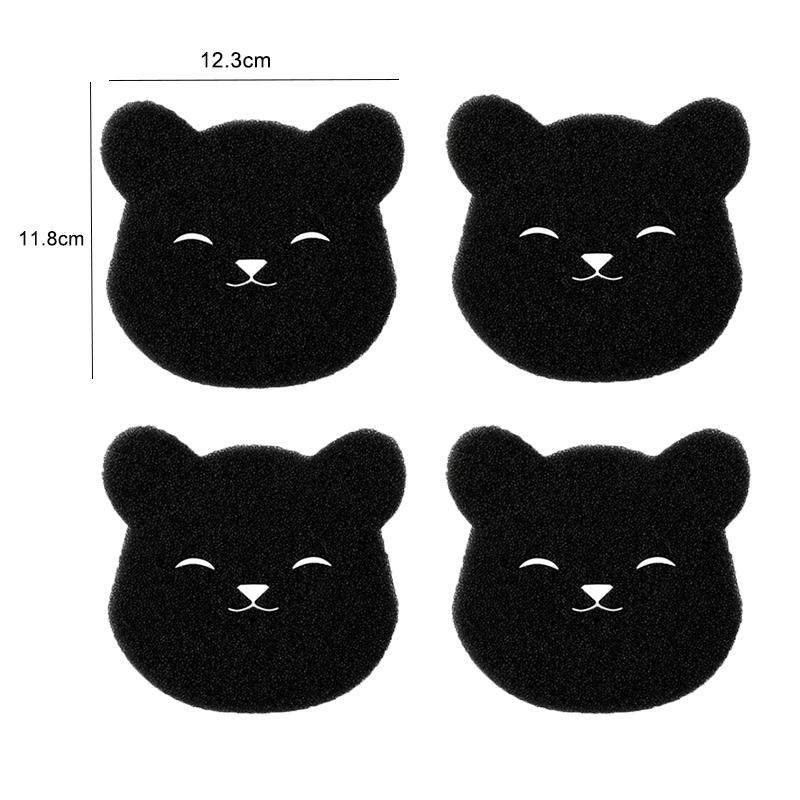 Bear Shape Sponge Cleaning Ball Sticky Hair Decontamination Anti Entanglement Laundry Sponge Clothe Dog Cat Pet Fur Remover