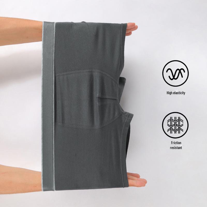 Xinjiang Men's Antibacterial Seamless Cotton Boxer Briefs