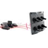 12V/24V Car RV Yacht Conversion Panel 6 Sets of ON-OFF Shaker Switch Panel Switch with LED Indicator with Manual 28PCS Sticker