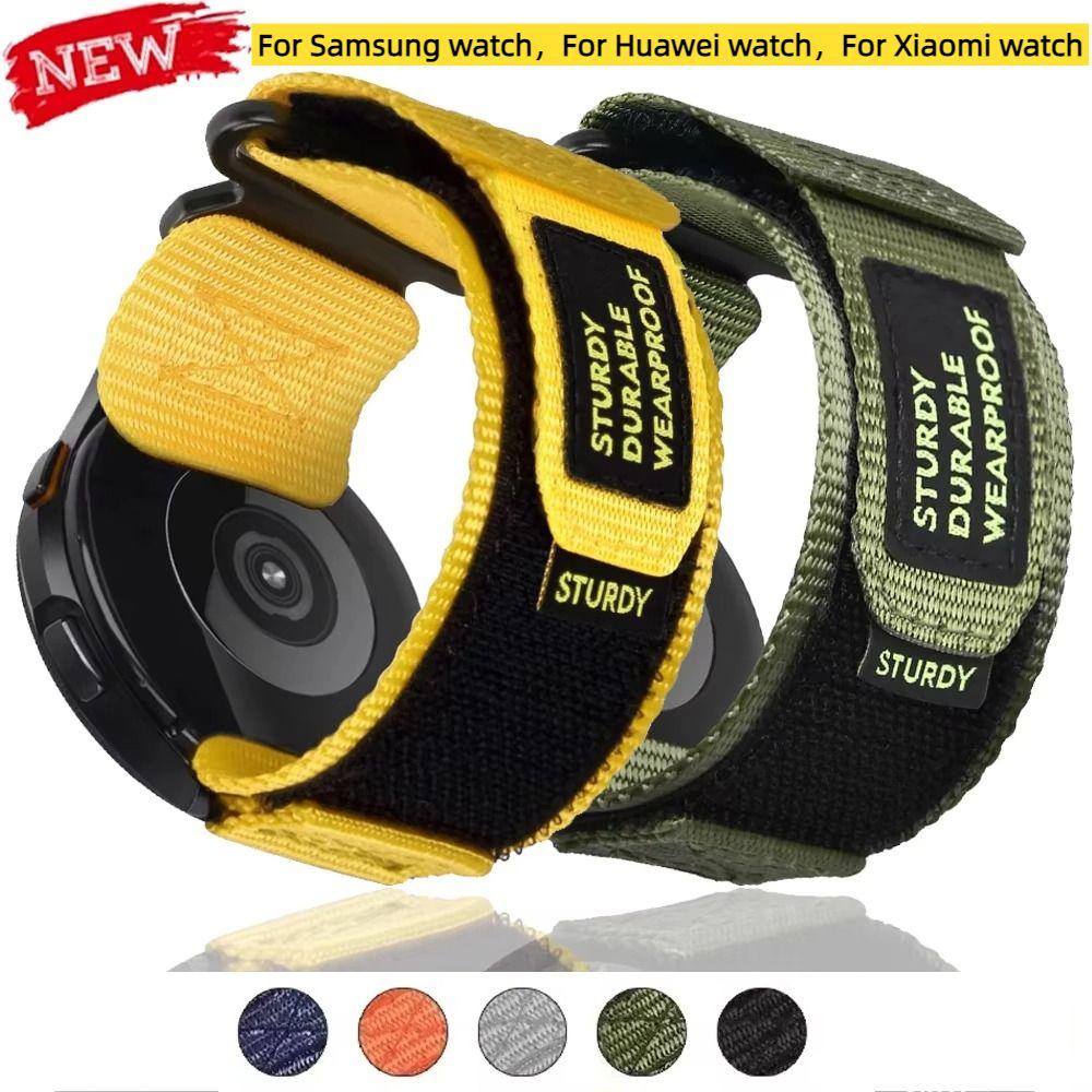 Adjustable Watch Wristband Nylon Watch Bracelet  Suitable For Samsung And Huawei Watch Strap