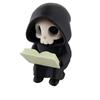 Creative Gothic Decoration Cartoon Reading Pose Ghost Statues Creative Cute Ghost Ornaments  Gifts
