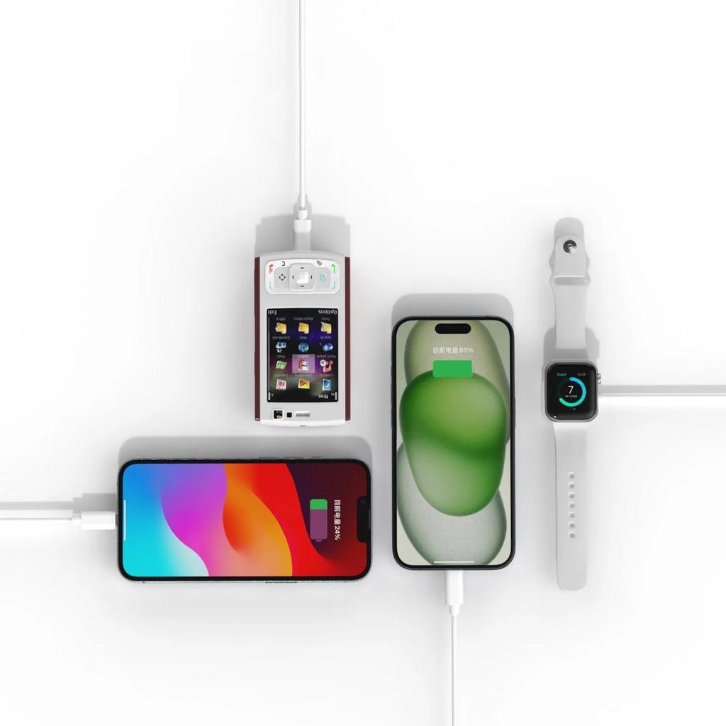 USB-A Watch Magnetic Wireless Chaeger Pad 3 in 1 Type-C Chargers Cable For iWatch 10/9/8/7/6/5/4/3/2 SE/Ultra PD Fast Charging