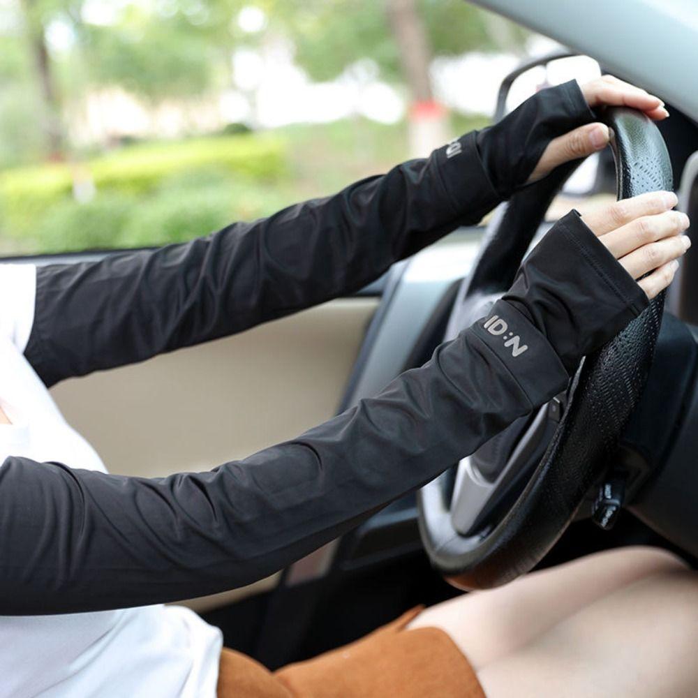 Sun Protection Ice Silk Sleeves UV Insulation Cycling Gloves Breathable Sunscreen Sleeve  Climbing