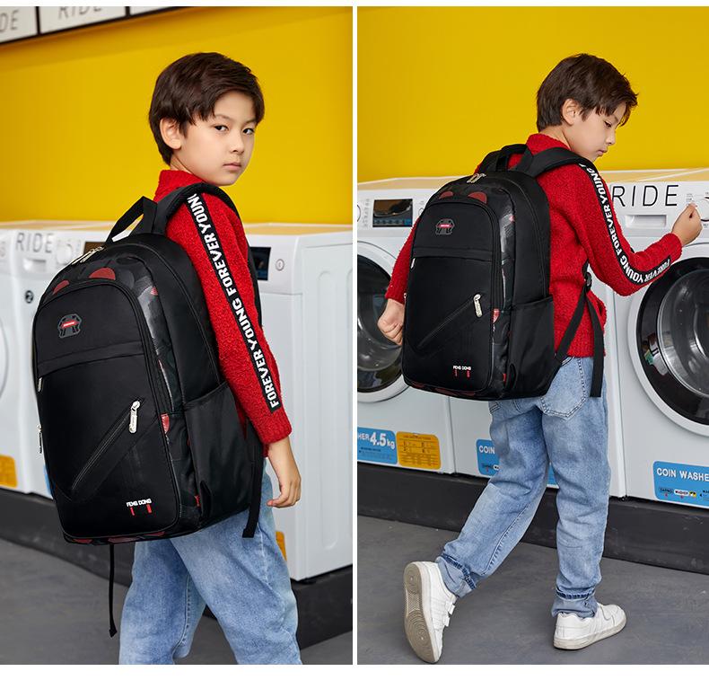 New Korean Version of Wear-resistant and Scratch Resistant Outdoor Oxford Cloth Printed Universal Dual Shoulder Waterproof Computer Backpack