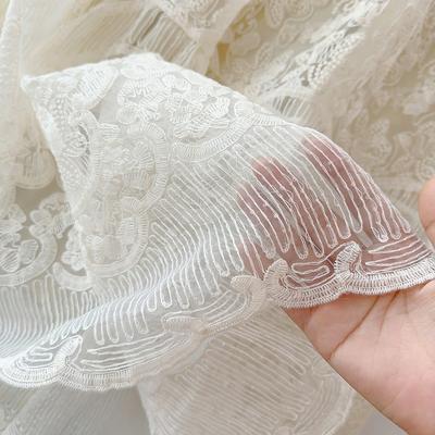Cross-Border E-Commerce Lace Embroidered Skirt Four Seasons Korean Style Embroidered Pettiskirt Gentle Lace Mesh Umbrella Skirt