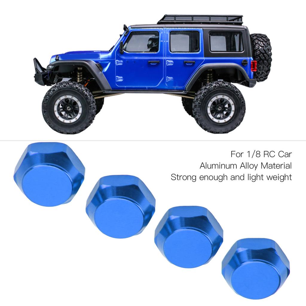 4pcs 1Celsius8 RC Hex Hub Nuts Dustproof Lightweight 17mm Aluminum Wheel Hex Drive Hub Adaptor