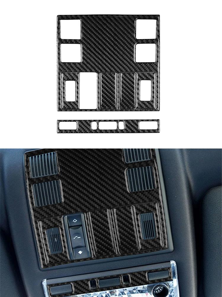 Carbon Fiber Car Interior Center Console Gear Shift Panel Decoration Stickers For BMW X3 2004-2010 Car Accessories