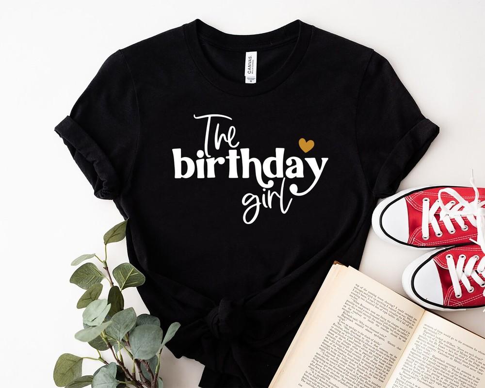 

Custom Personalised girls birthday t-shirt ages birthday ,The Birthday Girl M
