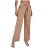 Fashion Women's Solid Color Loose And Comfortable Pocket Leisure Time Trousers