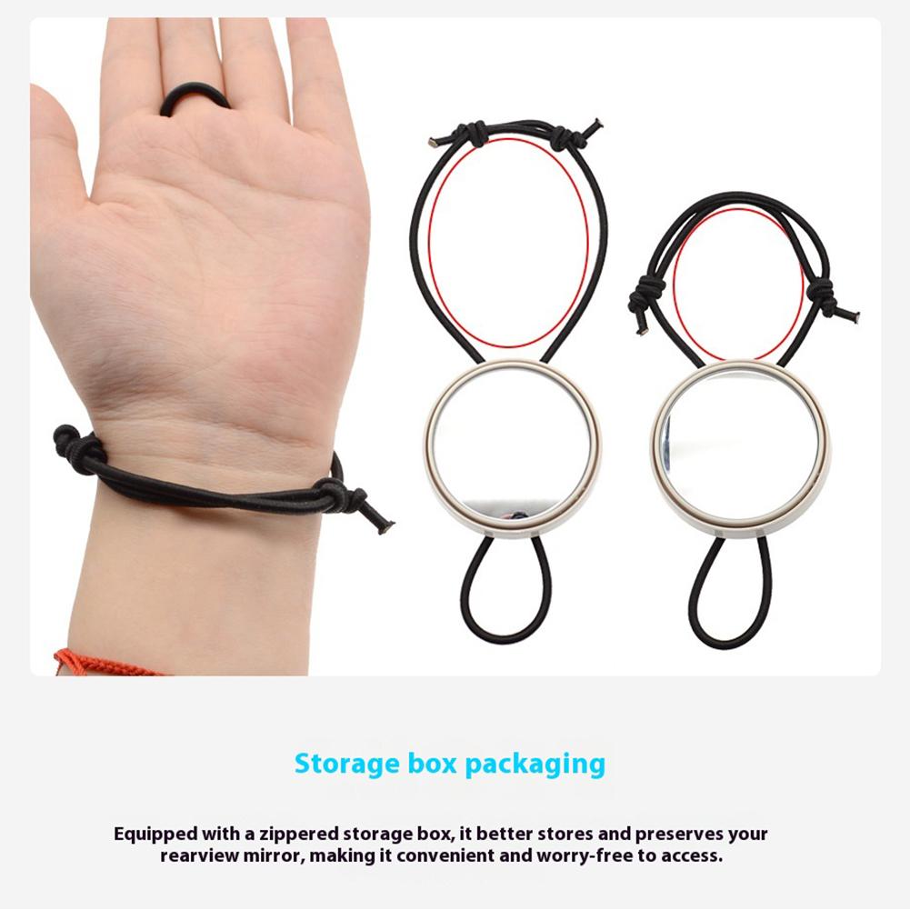 Marine Rearview Mirror Adjustable Scuba Diving Mirror Diving Rearview Mirror Round Rearview Mirror for Water Sports Safety