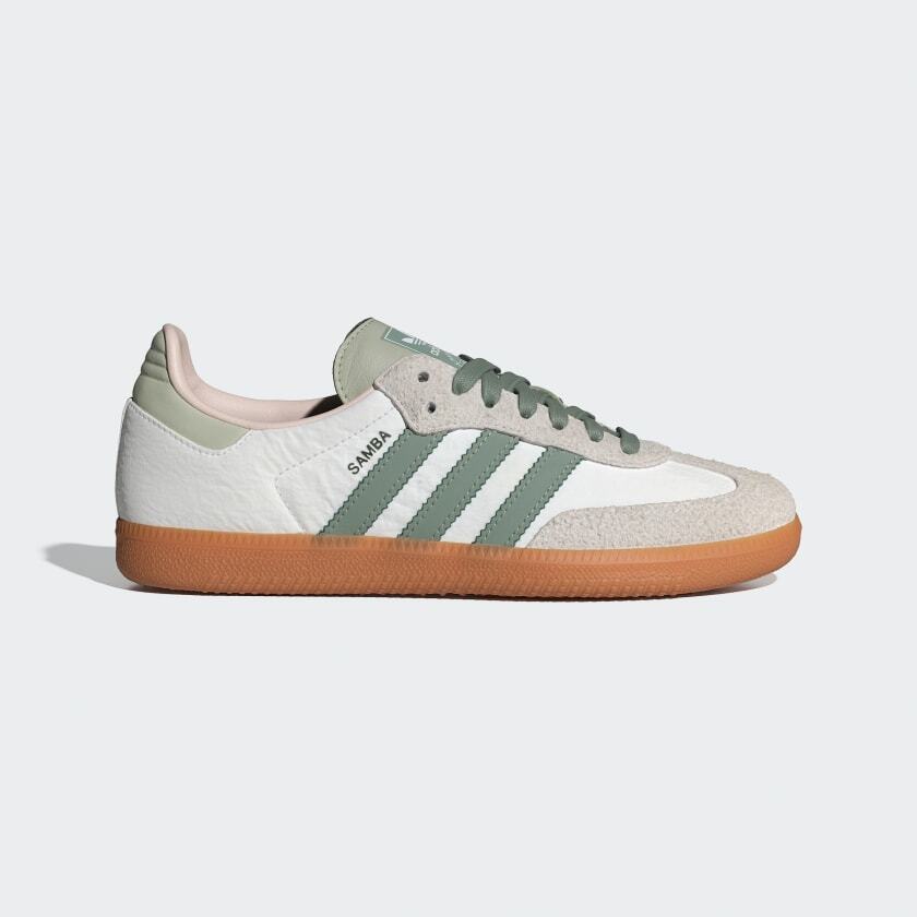 ID0492 Adidas Originals Samba OG Silver Green (Women's)