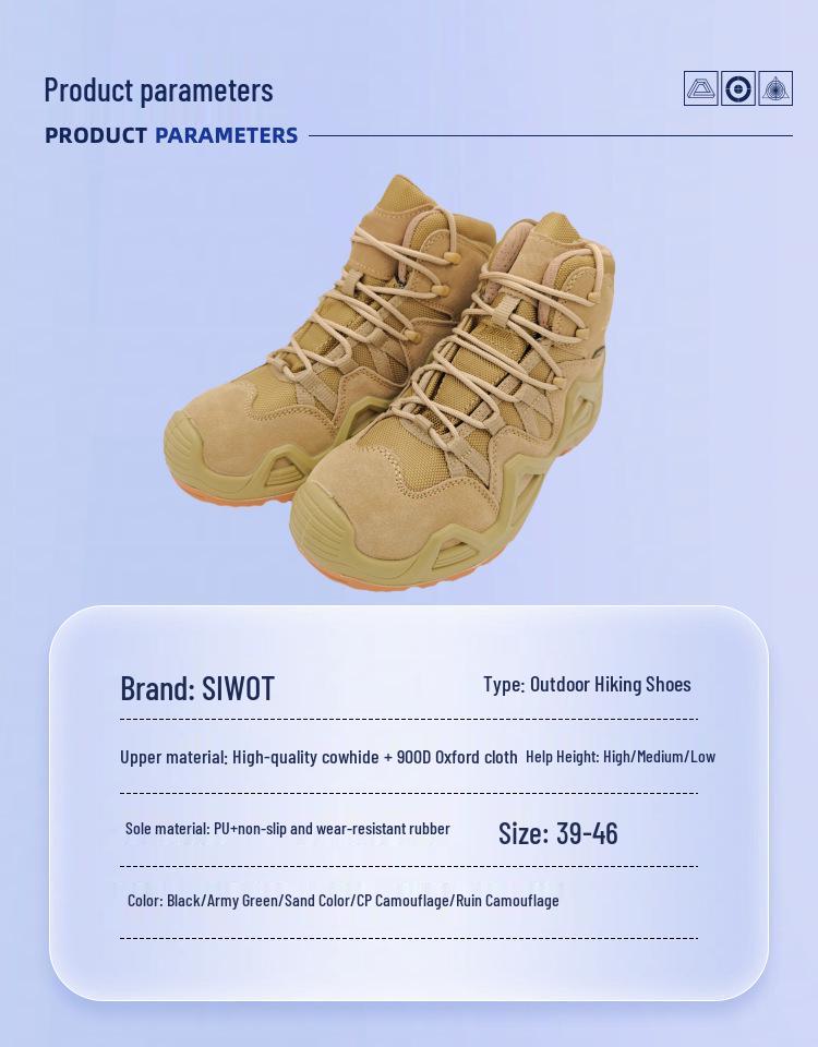 CS Mid-Top Taktische Kampfstiefel - Militärische Wander- & Outdoor-Trainingsschuhe