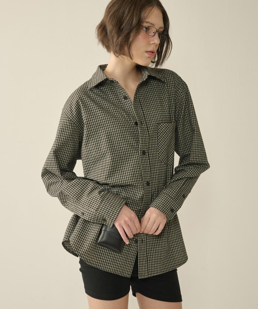 KINETO Women'S Classic Check Shirt_Black