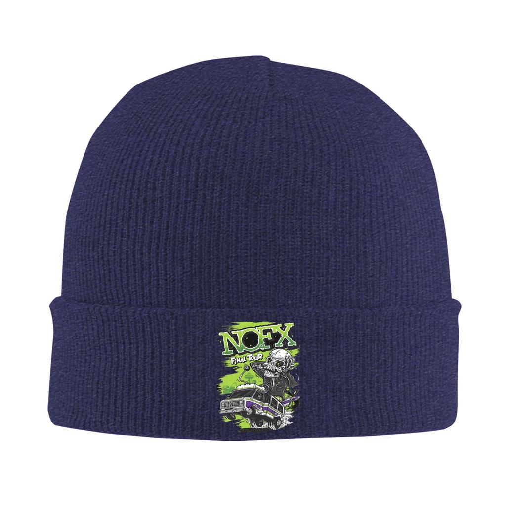 Nofx Warme Strickmütze Winter Strickmütze Beanie Mütze Skullies Beanies Hip Hop Mützen für Unisex