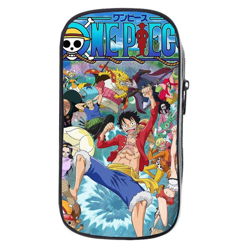Cartoon Anime One Piece Luffy Zoro Sanji Marco Ace Sabo Pencil Case Stationery Box Students School Pen Pouch Bags Gifts Kid Friendly Entertaining Fun