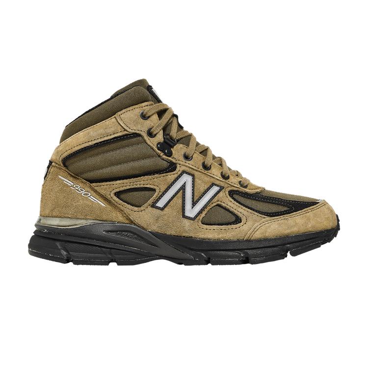 New Balance 990v4 High Made In USA Olive Men Sneakers Green Black White MO990FL4