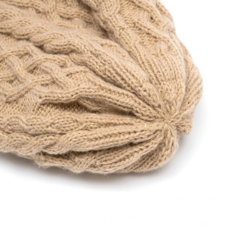 Samt Strickmütze Warme Wollmütze Herren Damen Winter Winddicht Kältefest Ohrenschutz Mütze