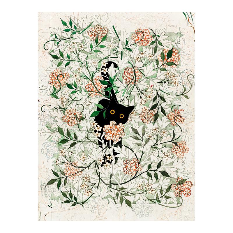 Van Gogh Black Cat Sunflowers Funny Art Matisse Monet Canvas Painting Posters And Prints Wall Pictures For Living Room Decor