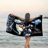 1pc Casper1 Beach Towel, Beach and Seaside Swimming Pool Equipment, Fashion Pattern, Rectangular, Travel Essentials