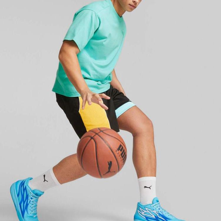 Puma X Melo Boxy Tee Solid Color Crew Neck Casual Short Sleeve T-Shirt Men Tops Light-Green 621703-01