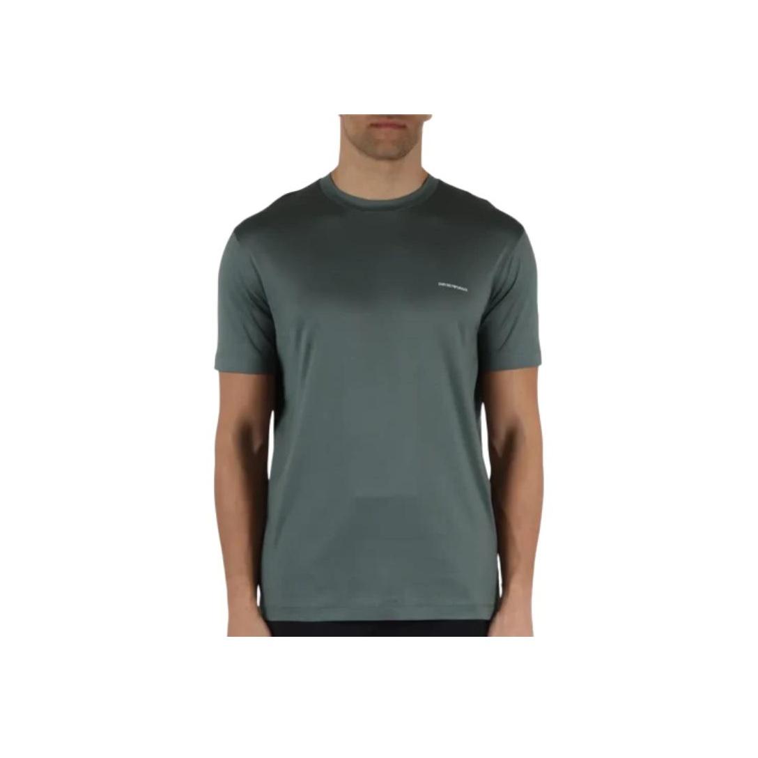 

Emporio Armani Solid Color Crew Neck Short Sleeve T-Shirt Men tops Gray-Green 8N1TD8-1JUVZ-U9083 XXL