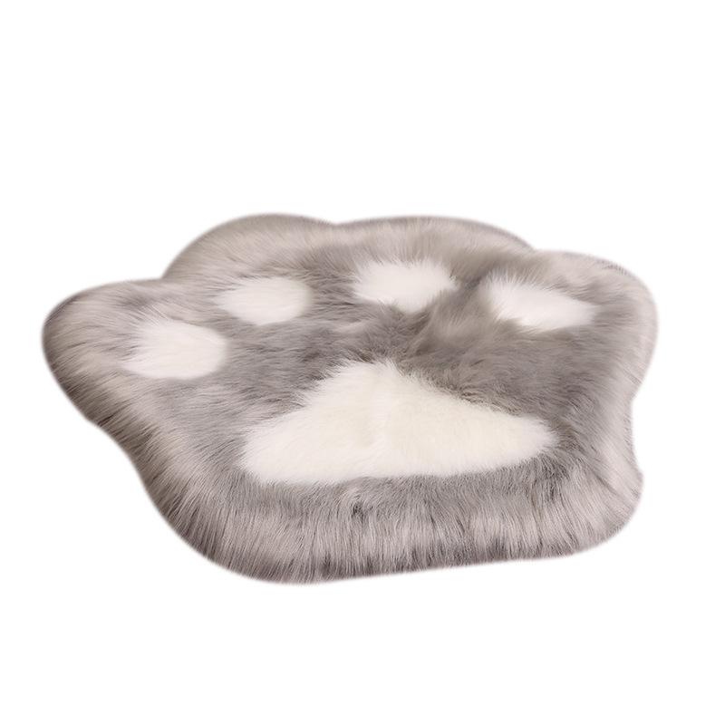 Cat Paw Rug - Skin-Friendly, No Shedding, Machine Washable, Imitation Rabbit Fur Blend for Bedroom/Sofa/Living Room Floor Mat