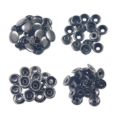 50x Druckknöpfe Druckknöpfe für Lederjacke Jeans Tasche Clouses Schwarz
