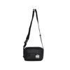 Ripstop Embroidered Logo Patch Top Zip Closure Fabric Shoulder Crossbody Bag Women Bags Black 136873-001