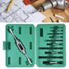 11Pcs Professiona Broken Screw Puller Coarse Tooth Fine Tooth Faucet Broken Wire Puller Screwdriver Tool Plastic Box