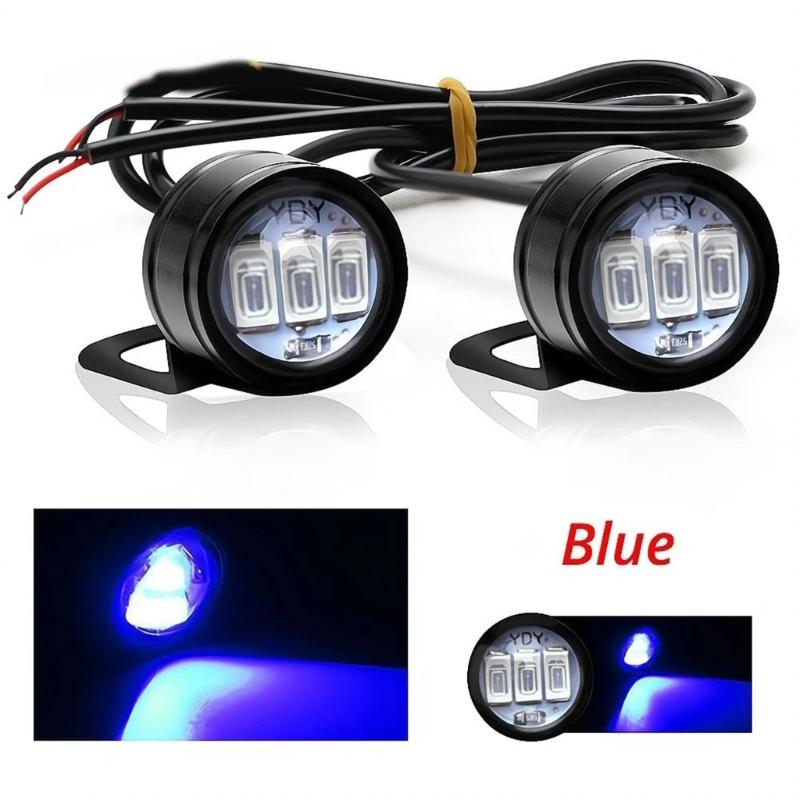 Universal 12V LED Daytime Running Lamps with Shockproof Design & Long Service Life for All Car & Motorcycle Models