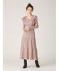 Chiffon Docking Knit Dress LWNO251024MOCF