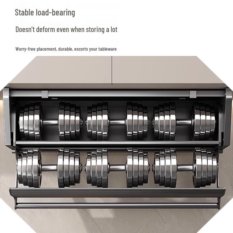 Yunshuang Pull-Down Kitchen Cabinet Shelf - 50cm Width