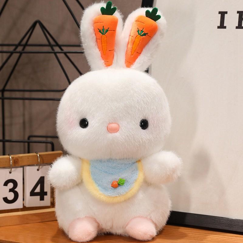 Cute Scarf Carrot Rabbit Plush Toy Doll Children s Pillow Activity Gift Brother