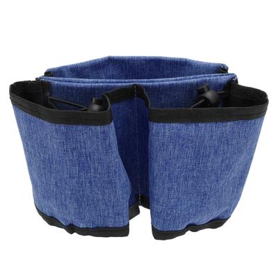 Luggage Travel Cup Holder Oxford Cloth Free Hand Suitcase Drink Holder for Suitcase Handle Blue