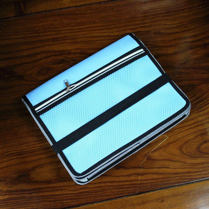 A5 Folder Large Capacity Expanding File Financial Invoice Folder Ticket Clips Folder Multi-Layer Classification Document Storage Box