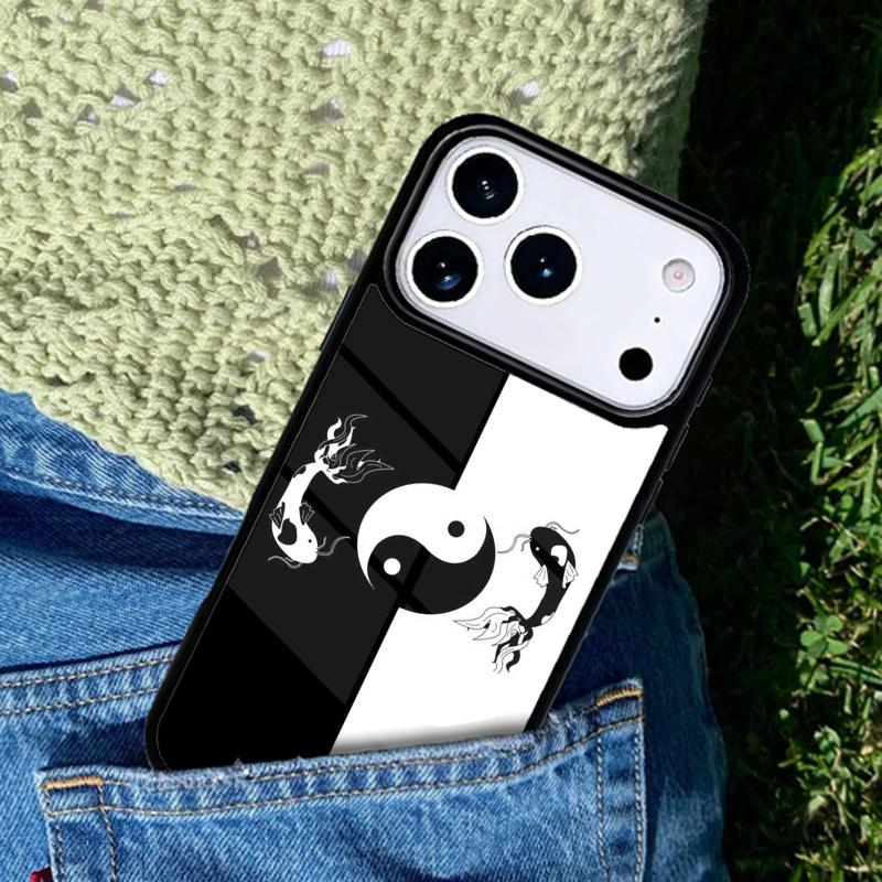 Tai chi Yin Yang Phone Case For iPhone 17 AIR 16 Pro Max 15 14 Pro 11 12 13 Shockproof Silicone Cover