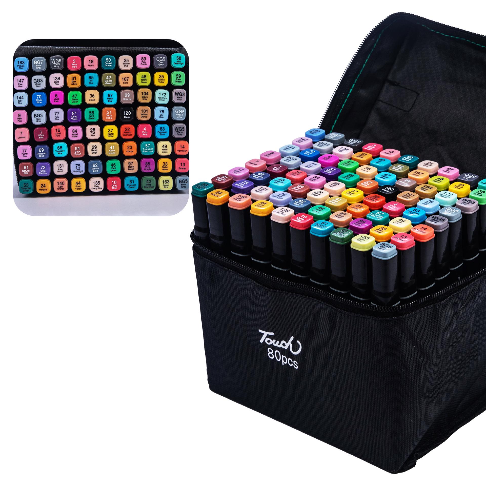 

Двусторонние маркеры на масляной основе для студентов-художников и аниме, идеально подходят для детского рисования и раскрашивания.