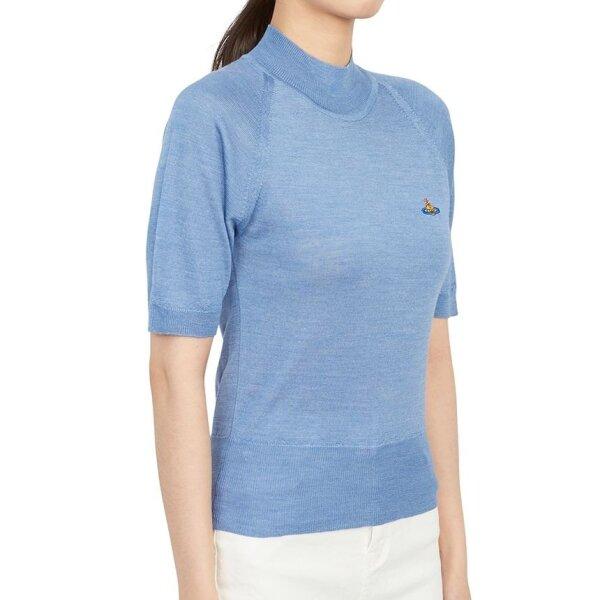 Vivienne WeStwood Galleria Vivienne WeStwood Women S Neck Polar Short Sleeve Knit 18030022 Y000q K405