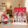 Fashion Art Cute Christmas Gnomes Warm Soft Plush Blanket For Sofa Living Room Nap Home Bedroom Travel Gift Flannel Pet Hogar