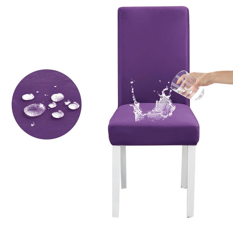 Waterproof Elastic Chair Cover for Dining Room Kitchen Wedding Hotel Banquet Restaurant Anti-dirty Seat Cover Housse De Chaise