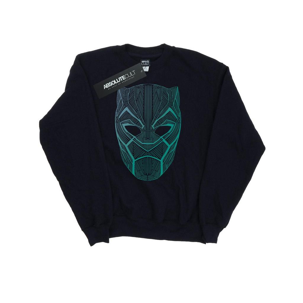 Marvel Womens/Ladies Black Panther Tribal Mask Sweatshirt