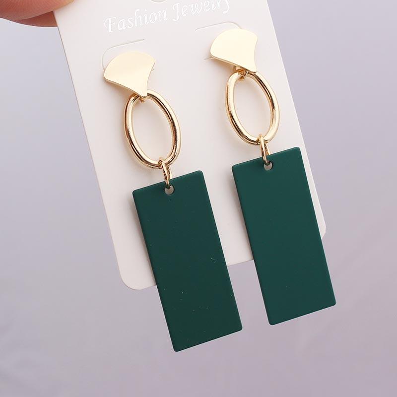 Orecchini Statement Vintage Retrò 2019 Bianchi Geometrici Lunghi Pendenti per Donne Matrimonio Festa Regalo di Natale Ingrosso