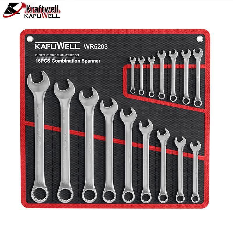Kafuwel 16-Piece Combination Wrench Set 6-32mm