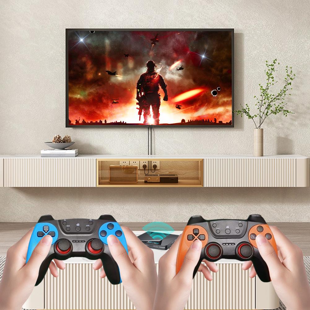 X2 PRO Video Game Console 4K UHD Output Super Console with 2 Gamepads 60+ Game Emulators for Android 9.0 / CoreE / Emuelec 4.3